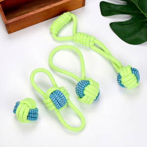 Knotted Woven Nylon Dog Chew Toy Eco-Friendly Bite-Resistant <b>Rope</b> for Medium/Small Dogs Round Funny Style SORADD SRD-XP - Product Image 1
