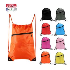 OEM Fashion Reusable Eco-Friendly Polyester <b>Drawstring</b> Sports Travel <b>Backpack</b> with Large Capacity for Gym Swimming & Outdoor Use - Product Image 1