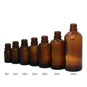 Bouteille d'huile essentielle de 10ml Récipient cosmétique compte-gouttes en verre dépoli ambré avec <span class=keywords><strong>insert</strong></span> et bouchon inviolable - Product Image 4