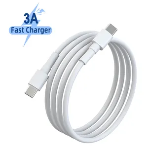Factory Directly Sales 3A 60w Usb C Charger Cable USB Super Fast Charging Cable 1m 2m OEM USB C Cable For Smart Mobile Device