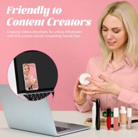 Version moins chère accessoire de téléphone adhésif miroir douche 24 Silicone ventouse support de boîtier de téléphone