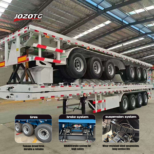 Semi-<span class=keywords><strong>remorque</strong></span> à plateau plat à 3 essieux, directement de l'usine, pour la logistique portuaire - Product Image 6