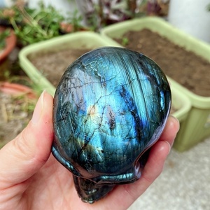 Teschi <span class=keywords><strong>di</strong></span> Labradorite Lucidati all'Ingrosso per Guarigione e Decorazione Casa, Regalo Unico per le Festività Feng Shui - Product Image 3