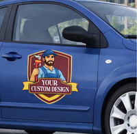 Autocollant de voiture en vinyle résistant aux UV, autocollant latéral de voiture imperméable pour la publicité