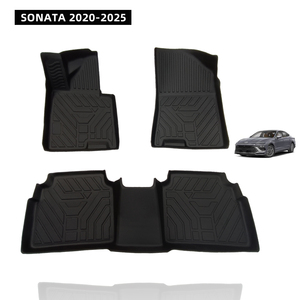 Alfombrillas protectoras antideslizantes para suelo de coche al por mayor, alfombrilla 3D antiarañazos TPE para coche, uso para SONATA 2020-2025 - Product Image 1