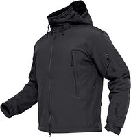 Chaqueta Impermeable de Tela Resistente, Chaquetas Personalizadas Resistentes al Viento, Chaqueta Casual para Exteriores de 3 Capas con Cinta de Sellado en las Costuras