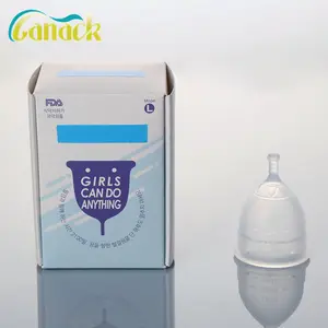 Venta caliente de la copa Menstrual higiene femenina médico 100% silicona taza reutilizables