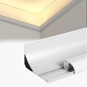 Moulage de <span class=keywords><strong>corniche</strong></span> avec éclairage LED <span class=keywords><strong>indirect</strong></span> / éclairage d'angle mural et de plafond / moulage de plinthe murale en aluminium avec LED - Product Image 1