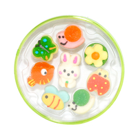 Bonbons gélifiés aux saveurs de fruits en gros, formes de dessins animés, certifiés Halal, bonbons mous avec vitamine C