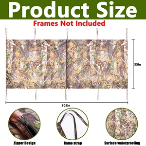 360 °   Carpa de Camuflaje para Árbol, Resistente, Escalera para Árbol, Refugio de Caza a Prueba de Viento y Lluvia para un Solo Cazador, Fácil de Instalar - Product Image 5