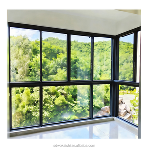 Ventana <span class=keywords><strong>Corredera</strong></span> de Aleación de Aluminio de Alta Eficiencia Energética, Horizontal, de Acero Inoxidable, Doble Acristalamiento, Aislamiento Térmico, Insonorizada y Resistente al Viento - Product Image 6