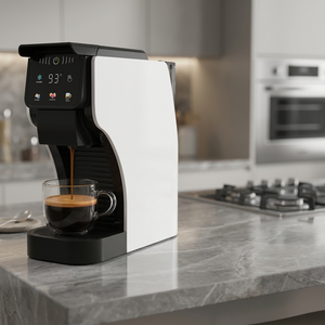 Machine à café à capsules entièrement automatique, réservoir d'eau de 1,5 L, corps en plastique, affichage en anglais, usage domestique - Product Image 2