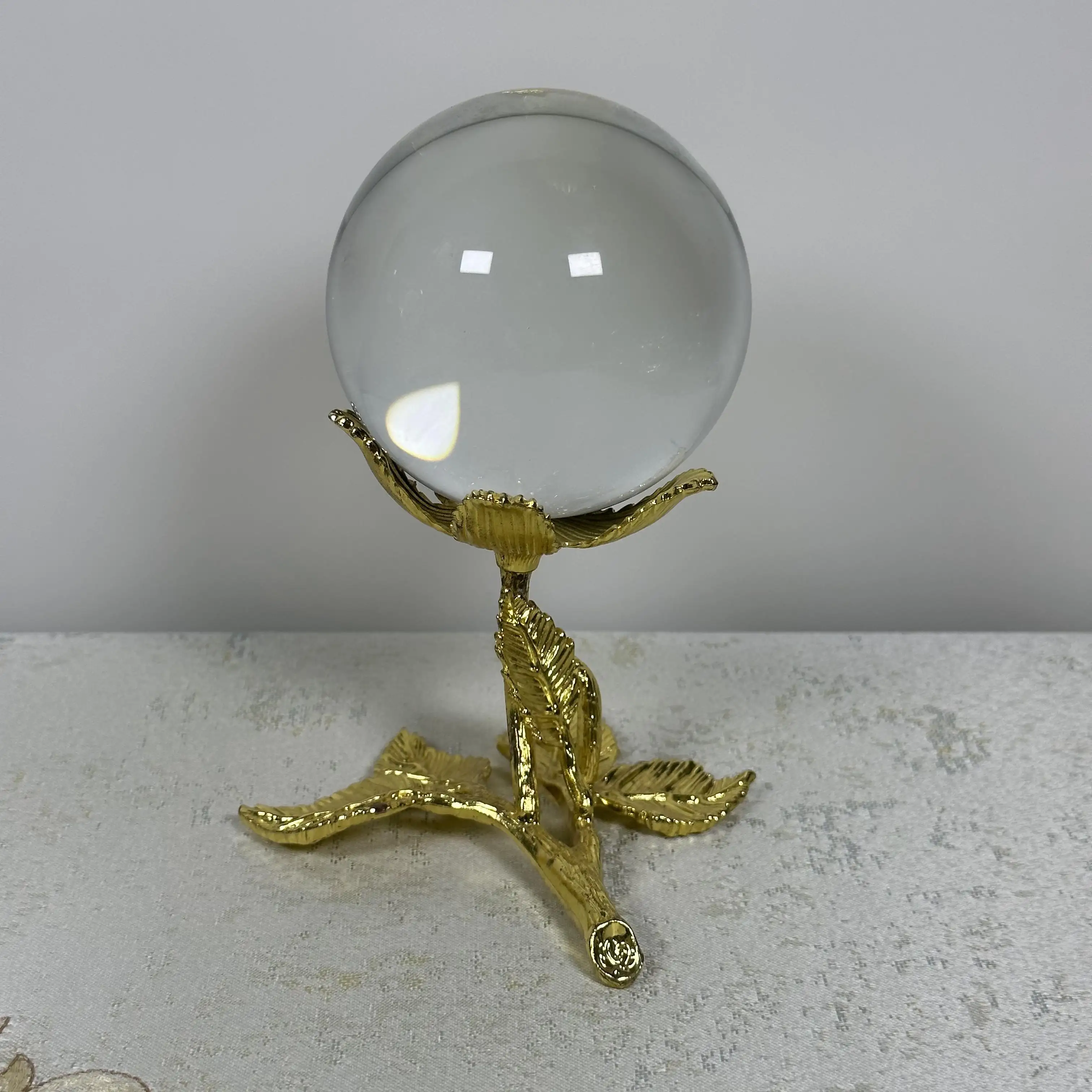 Fabrik Direkt verkauf Luxus Home Decoration Gutes Glück Klarer Kristall Solid Sphere Glass Globe Ball