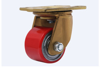 Roue universelle silencieuse à noyau de fer robuste roulettes industrielles en polyuréthane PU