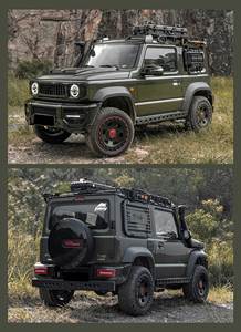 Para 2020 + <span class=keywords><strong>Suzuki</strong></span> <span class=keywords><strong>Jimny</strong></span> actualizado para clase G W464 G63 AMG para <span class=keywords><strong>Brabus</strong></span> Bodykit parachoques delantero parrilla rueda ceja cubo de rueda - Product Image 6