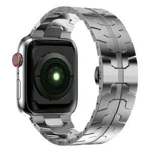 Topkwaliteit Rvs Polshorloges Armband Voor Apple Watch Band Metalen Horlogeband Voor Iwatch Serie 7 6 5 4 3 2 1