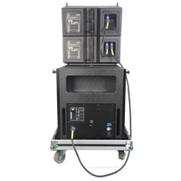 Enceinte Line Array active professionnelle 10 pouces 2 voies LA10 avec haut-parleurs en néodyme, design en bois, puissance de sortie 80W/300W