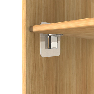 Nail-Free Partition Support 6x6 7x7 <b>Plastic</b> <b>Shelf</b> Holder For Wardrobes Storage Cabinets Easy Installation - Product Image 2