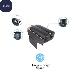 Hot Selling CARFU Universal Luxury Auto Armrest <b>Console</b> Box Cup Holder ABS/Metal/Plastic Base New China-Chic Design Car - Product Image 2