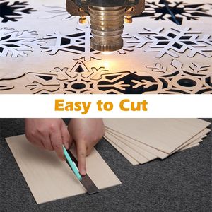 Lattes de lit en contreplaqué de tilleul, 12 pièces, 53 mm x 9 mm d'épaisseur, pour découpe/gravure laser, peinture à l'encre, machines <span class=keywords><strong>Cricut</strong></span> <span class=keywords><strong>Maker</strong></span> - Product Image 4