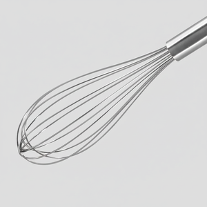 Frusta Professionale in Acciaio Inox Fackelmann 26cm - Mixer Manuale Resistente per Crema e Burro con Gancio per Appendere - Product Image 2