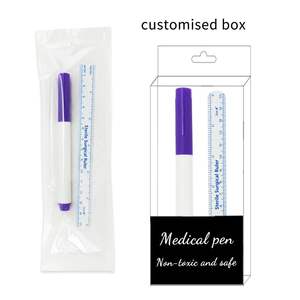 Pennarello Chirurgico per Tatuaggio Sopracciglia con Punta Singola 1.0mm Impermeabile con Righello di Misurazione - Product Image 6