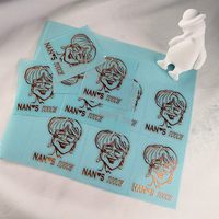 Autocollant 3D en nickel métallique électroformé transparent aux UV avec placage de haute qualité, étiquette de transfert métallique en nickel