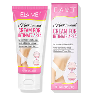 Crème dépilatoire indolore Elaimei pour femmes, spécial zones sensibles, aisselles, maillot et jambes, marque privée, sans produits chimiques - Product Image 2