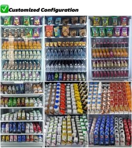 <span class=keywords><strong>Vente</strong></span> directe usine : Distributeur automatique de petites collations avec éclairage LED gratuit, compatible SDK, refroidissement par compresseur et écran tactile, pour achats en gros - Product Image 4