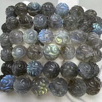 Bracelet en pierres de labradorite naturelle 5A de Madagascar Meihan, effet arc-en-ciel, nuages sculptés, perles lâches pour la création de bijoux DIY