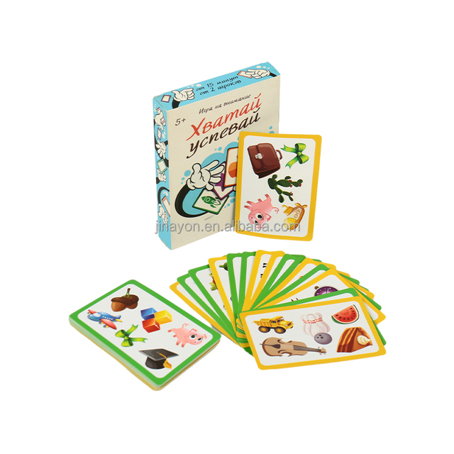 Custom Children's Educational Learning Game Card Game Flash Card Vegetable Learning Card for Children Teaching with Box