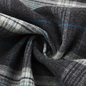 Hochwertiger Polyester Rayon TR-Garn gefärbtes Plattiert-Check-Stretch-Band für Schuluniform Anzug oder Hosen