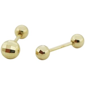 Boucles d'oreilles clous en <span class=keywords><strong>or</strong></span> pur 14 carats - Boules rondes multiformes brillantes en <span class=keywords><strong>or</strong></span> pur avec fermoir à vis pour <span class=keywords><strong>cartilage</strong></span> - Product Image 5