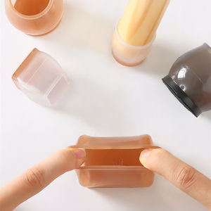 Protège-sol <span class=keywords><strong>de</strong></span> <span class=keywords><strong>chaise</strong></span> en feutre, 1 paire, tampons <span class=keywords><strong>de</strong></span> meubles carrés, couverture <span class=keywords><strong>de</strong></span> <span class=keywords><strong>protection</strong></span> en <span class=keywords><strong>silicone</strong></span> - Product Image 5