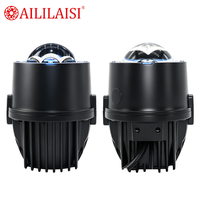Feux antibrouillard de voiture super lumineux à 3 lentilles BI LED, feux de route universels compatibles avec SUV, camion, voiture 12V, haute puissance, blanc, lampe antibrouillard auxiliaire