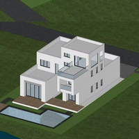 Villa de luxe Mansion House Concept Layout Rendu 3D Consultation facultative Matériel Dessin Design d'intérieur