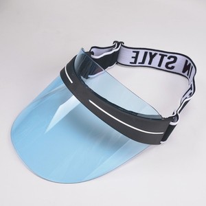 Femmes Hommes Transparent PVC Plastique Pare-Soleil Chapeau Givré Doux Bonbon Couleur Vide Ouvert Top Sports Plage Pare-Soleil Cap - Product Image 5