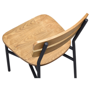 Asiento trasero de madera de metal negro Palmer diseño de silla de restaurante <span class=keywords><strong>McDonalds</strong></span> - Product Image 5