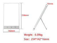 Lampe LED portable lumière du jour 10000 Lux, Lampe SAD, Lampe de luminothérapie LED sans UV pour la maison, le bureau et le travail, pour l'énergie