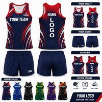 Tenues d'athlétisme personnalisées pour hommes et femmes, maillots de course sublimés, shorts, kit de compétition d'athlétisme d'équipe avec nom et numéro