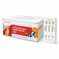 Kit de test rapide pour le diagnostic vétérinaire des chats : bandelette de détection combinée des antigènes FeLV, FIV et FHV (Triple Test Virus)
