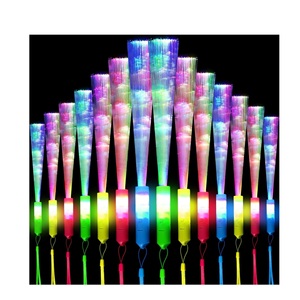 <strong>Glow</strong> Fiber Wands <strong>Sticks</strong> Halloween Party Favors LED Flashing Wand <strong>Glow</strong> <strong>Sticks</strong> Bulk Party Pack Fiber Optic Light Wand <strong>Sticks</strong> - Product Image 1