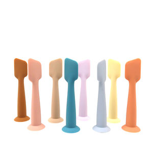 Pennello in crema per pannolini per la cura del bambino con ventosa Logo personalizzato per il corpo spatola viso applicatore per crema per il bambino - Product Image 1