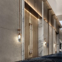 Luxuriöser Marmor-Edelstahl-Türgriff für Hotels, Glas- und Massivholztüren, Doppel-Eingangstür, Maßgefertigtes Langes Griffsatz-Set