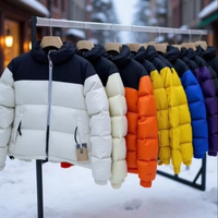 Blousons matelassés imperméables à capuche et fermeture éclair de haute qualité pour homme, collection hiver, vêtements d'extérieur, vente en gros, marque de luxe