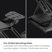 Cockpit de simulation de course LRS08-BS02 en aluminium pour jeux de simulation de conduite PS4 PS5 Xbox PC G25 G27 G29 G920 Siège de simulation de course automobile GTR