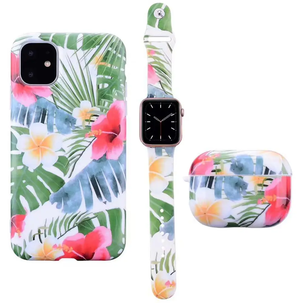 Customize For iPhone Cases With Watch Band For Apple And Case For Airpods Designer Phone Case Sets Luxury