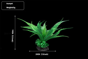 Fish Tank Paysage Décoration Simulation Plantes En Plastique Plantes D'<span class=keywords><strong>eau</strong></span> Simulation Cocotiers - Product Image 3