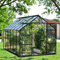 Nouveau design de serre de jardin magnifique serre d'extérieur en feuille de polycarbonate PC avec cadre en aluminium pour maisons vertes