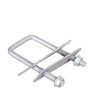 Support de fixation de rail de panneau solaire galvanisé à chaud en cuivre et fer, à trou simple ou double, pour panneau photovoltaïque, idéal pour appartement